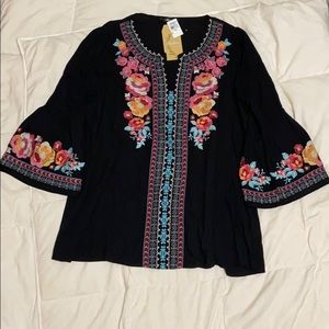 Women tunic bell sleeve top